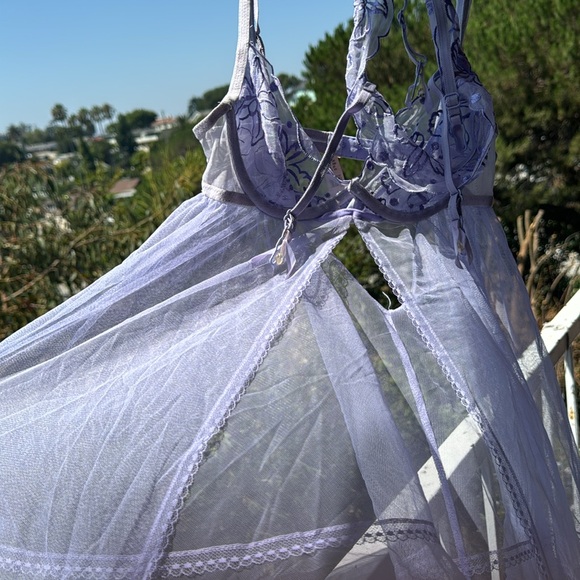 Purple Teddy with Garter - Picture 14 of 14